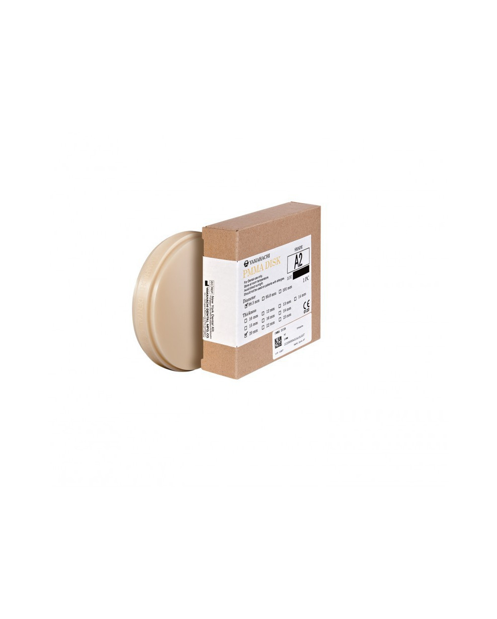 YM PMMA DISK 25MM A1