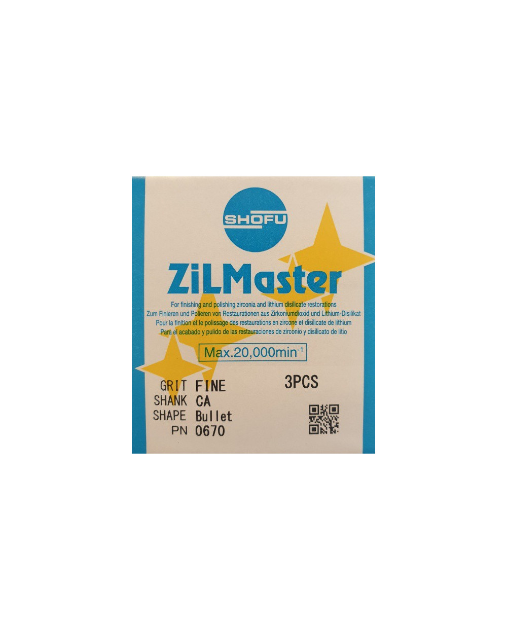 0670 ZILMASTER FINE CA BULLET 3PCS