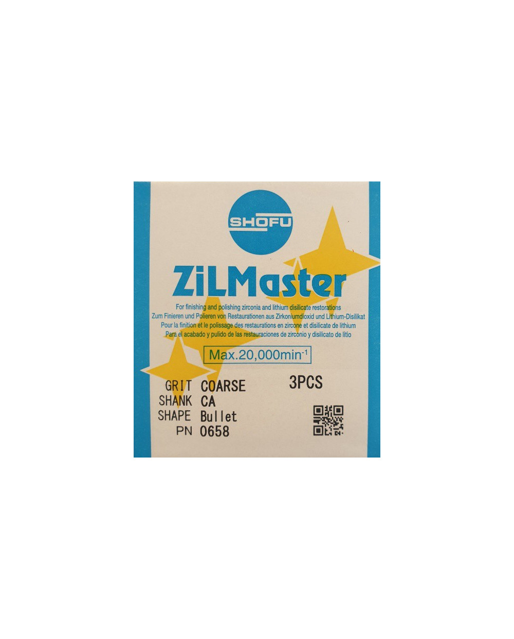 0658 ZILMASTER COARSE CA BULLET 3PCS