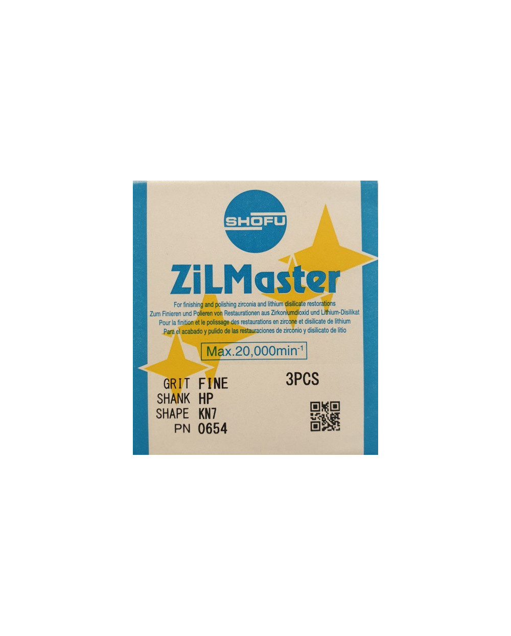 0654 ZILMASTER FINE HP KN7 3PCS