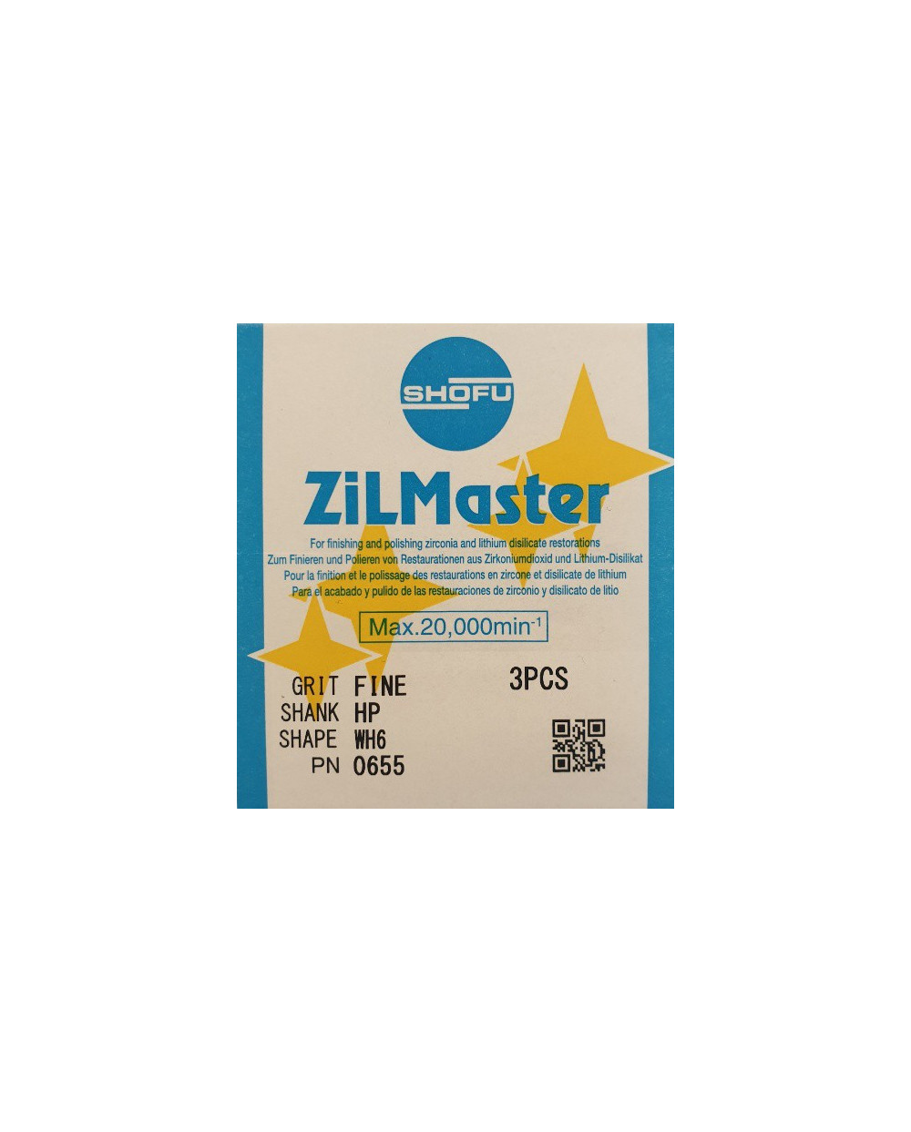 0655 ZILMASTER FINE HP WH6 3PCS