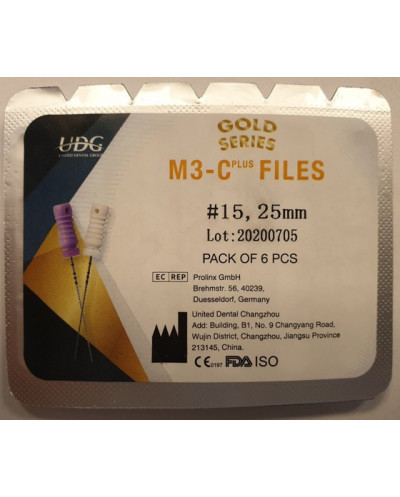 M3-C PLUS FILES 25MM 15 /6szt./