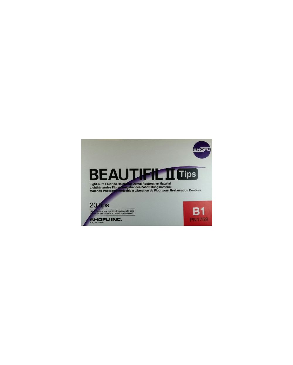 1759 BEAUTIFIL II TIPS B1 20PC