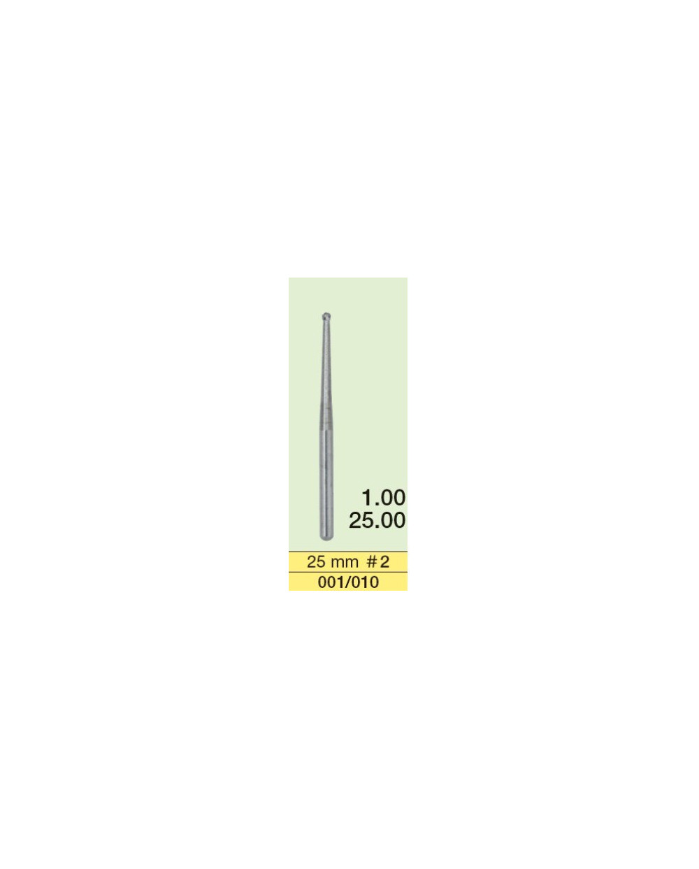 SURGICAL BURS 25MM #2 (4 SZT.)