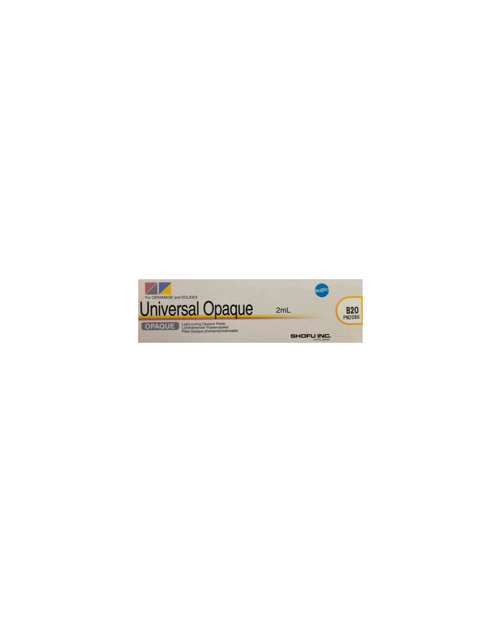 2086 UNIVERSAL OPAQUE B2O 2ML